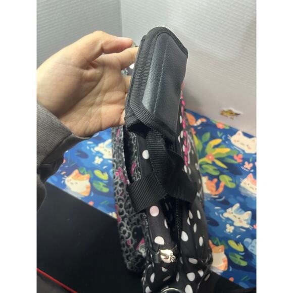 Sanrio 2013 Hello Kitty Pink Black Polka Dots Duffle Bag main image 8